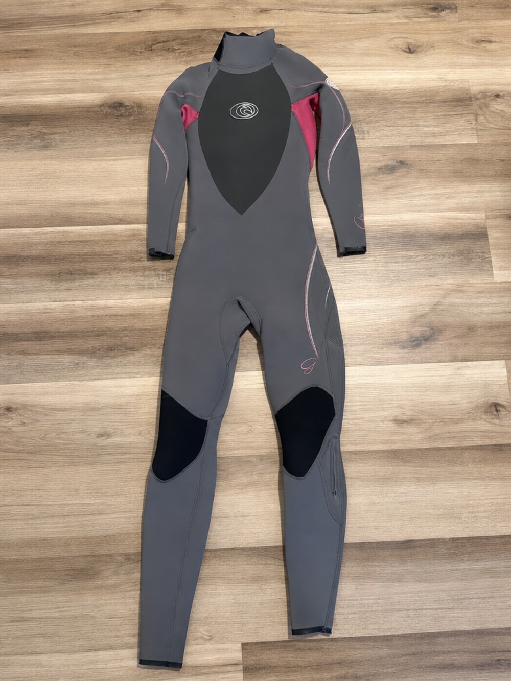 Rip Curl E3 Flash Bomb Sealed Wetsuit Women’s Size 8 4/3 Back Zip